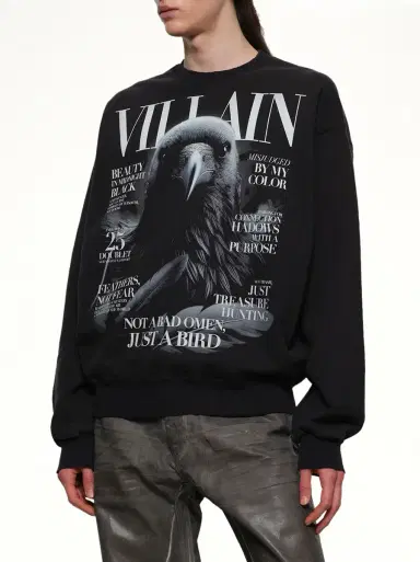 DOUBLET Villain Cover Print Sweat Shirt | Thumbnail 6 DOUBLET Villain Cover Print Sweat Shirt | Thumbnail 6