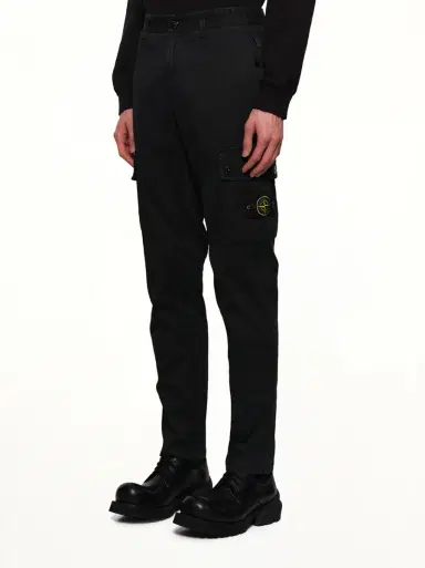 Stone Island 3100034 Stretch Organic Broken Twill Cotton 'Old' Effect Cargo Pants | Thumbnail 2 Stone Island 3100034 Stretch Organic Broken Twill Cotton 'Old' Effect Cargo Pants | Thumbnail 2
