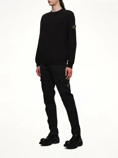 Stone Island 3100034 Stretch Organic Broken Twill Cotton 'Old' Effect Cargo Pants | Thumbnail 4 Stone Island 3100034 Stretch Organic Broken Twill Cotton 'Old' Effect Cargo Pants | Thumbnail 4