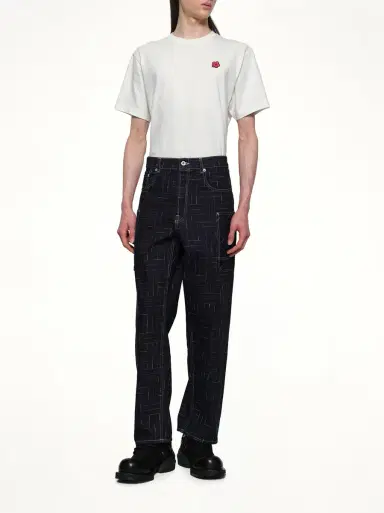 KENZO Kenzo Weave Cargo Monkey Fit Jeans | Thumbnail 4 KENZO Kenzo Weave Cargo Monkey Fit Jeans | Thumbnail 4
