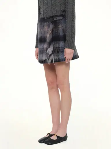 Loewe Mohair Skirt in Blue/multicolour Blue/multicolor | Thumbnail 2 Loewe Mohair Skirt in Blue/multicolour Blue/multicolor | Thumbnail 2