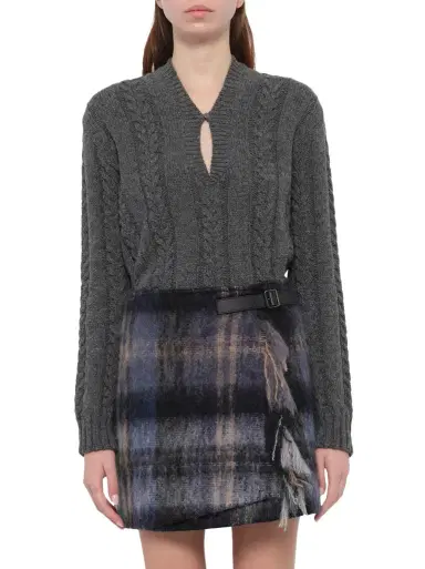 Loewe Mohair Skirt in Blue/multicolour Blue/multicolor | Thumbnail 1 Loewe Mohair Skirt in Blue/multicolour Blue/multicolor | Thumbnail 1