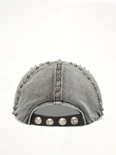THUG CLUB Studded Denim Cap | Thumbnail 2 THUG CLUB Studded Denim Cap | Thumbnail 2