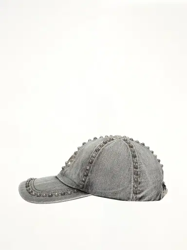 THUG CLUB Studded Denim Cap | Thumbnail 3 THUG CLUB Studded Denim Cap | Thumbnail 3