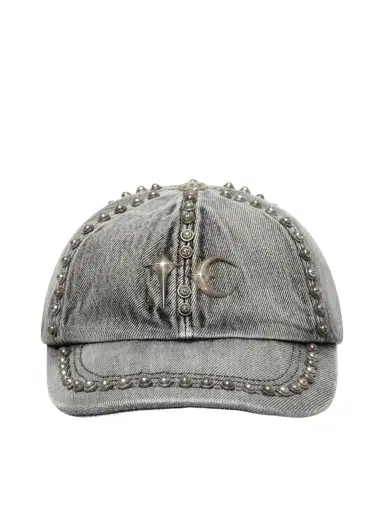 THUG CLUB Studded Denim Cap | Thumbnail 1 THUG CLUB Studded Denim Cap | Thumbnail 1