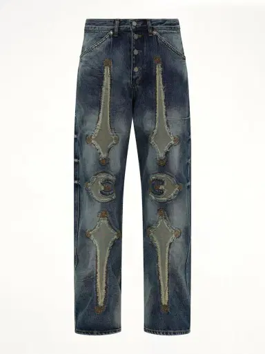 THUG CLUB TC Bone Leather Denim Pants | Thumbnail 3 THUG CLUB TC Bone Leather Denim Pants | Thumbnail 3