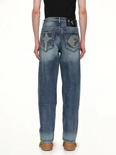 THUG CLUB TC Bone Leather Denim Pants | Thumbnail 5 THUG CLUB TC Bone Leather Denim Pants | Thumbnail 5