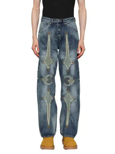THUG CLUB TC Bone Leather Denim Pants | Thumbnail 1 THUG CLUB TC Bone Leather Denim Pants | Thumbnail 1