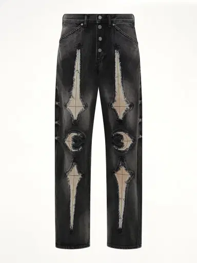 THUG CLUB TC Bone Leather Denim Pants | Thumbnail 3 THUG CLUB TC Bone Leather Denim Pants | Thumbnail 3