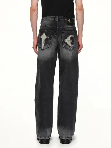 THUG CLUB TC Bone Leather Denim Pants | Thumbnail 5 THUG CLUB TC Bone Leather Denim Pants | Thumbnail 5