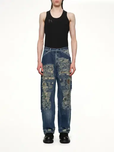 THUG CLUB Vintage-stitched Camo Denim Pants | Thumbnail 7 THUG CLUB Vintage-stitched Camo Denim Pants | Thumbnail 7