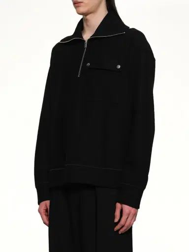 Jil Sander Sweatshirt Polo Collar | Thumbnail 2 Jil Sander Sweatshirt Polo Collar | Thumbnail 2