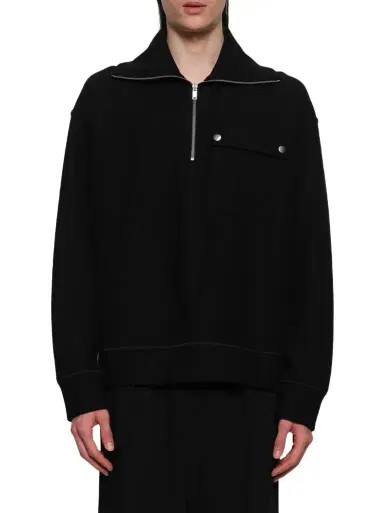 Jil Sander Sweatshirt Polo Collar | Thumbnail 1 Jil Sander Sweatshirt Polo Collar | Thumbnail 1