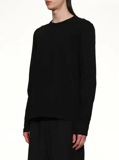 Jil Sander Leather Patch Long Sleeve T-shirt | Thumbnail 2 Jil Sander Leather Patch Long Sleeve T-shirt | Thumbnail 2