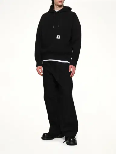 Sacai Carhartt Wip Cotton Jersey Hoodie | Thumbnail 4 Sacai Carhartt Wip Cotton Jersey Hoodie | Thumbnail 4