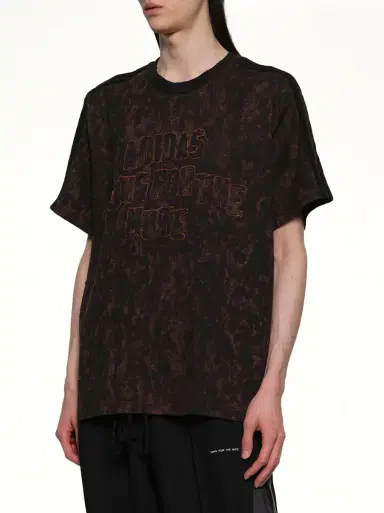 Song for the Mute Bleaching Effect T-shirt in Black/wild Brown Black | Thumbnail 6 Song for the Mute Bleaching Effect T-shirt in Black/wild Brown Black | Thumbnail 6
