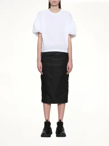 NOIR KEI NINOMIYA Cotton Ponte T-shirt | Thumbnail 7 NOIR KEI NINOMIYA Cotton Ponte T-shirt | Thumbnail 7