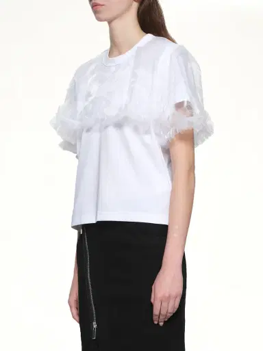 NOIR KEI NINOMIYA Tulle T-shirt | Thumbnail 2 NOIR KEI NINOMIYA Tulle T-shirt | Thumbnail 2