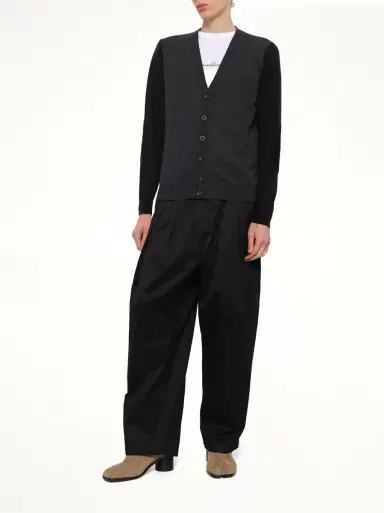 Maison Margiela Two-tone Cardigan in Grey/black Grey | Thumbnail 4 Maison Margiela Two-tone Cardigan in Grey/black Grey | Thumbnail 4