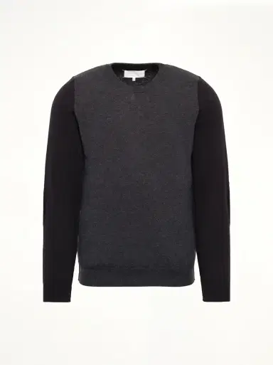 Maison Margiela Two-tone Sweater in Grey/black Grey | Thumbnail 3 Maison Margiela Two-tone Sweater in Grey/black Grey | Thumbnail 3