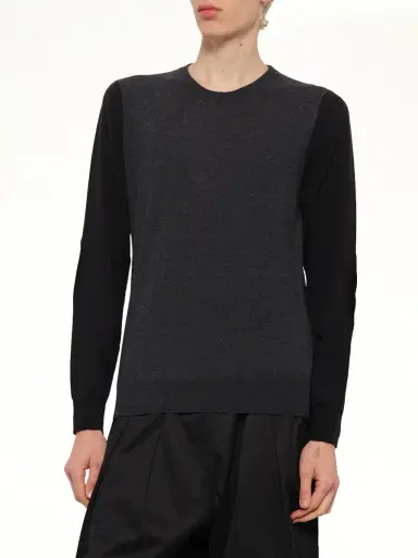 Maison Margiela Two-tone Sweater in Grey/black Grey | Thumbnail 6 Maison Margiela Two-tone Sweater in Grey/black Grey | Thumbnail 6