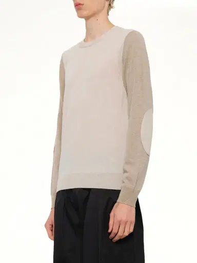 Maison Margiela Two-tone Sweater in Beige/camel Beige | Thumbnail 2 Maison Margiela Two-tone Sweater in Beige/camel Beige | Thumbnail 2