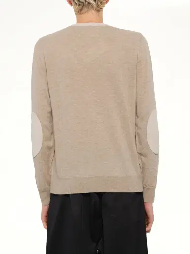 Maison Margiela Two-tone Sweater in Beige/camel Beige | Thumbnail 5 Maison Margiela Two-tone Sweater in Beige/camel Beige | Thumbnail 5