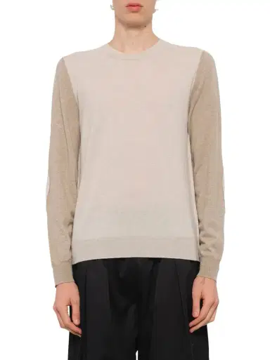 Maison Margiela Two-tone Sweater in Beige/camel Beige | Thumbnail 1 Maison Margiela Two-tone Sweater in Beige/camel Beige | Thumbnail 1
