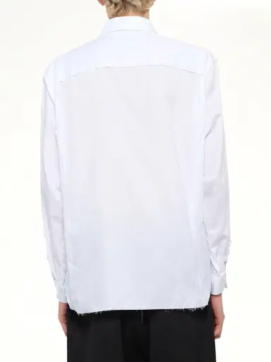 Maison Margiela Long-sleeved Frayed Hem Shirt | Thumbnail 5 Maison Margiela Long-sleeved Frayed Hem Shirt | Thumbnail 5