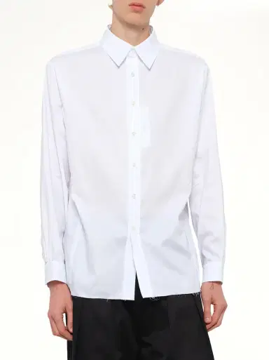Maison Margiela Long-sleeved Frayed Hem Shirt | Thumbnail 6 Maison Margiela Long-sleeved Frayed Hem Shirt | Thumbnail 6