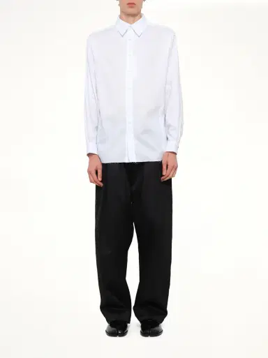 Maison Margiela Long-sleeved Frayed Hem Shirt | Thumbnail 7 Maison Margiela Long-sleeved Frayed Hem Shirt | Thumbnail 7