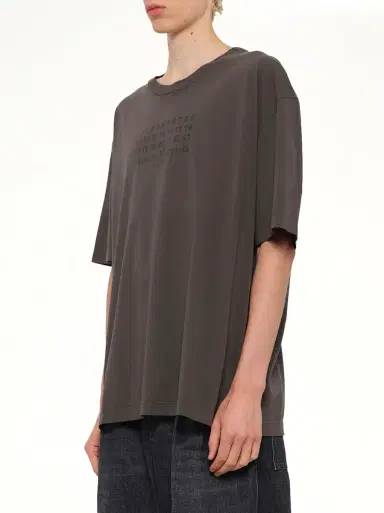 Maison Margiela Maison Margiela Logo T-shirt in Mink Grey | Thumbnail 2 Maison Margiela Maison Margiela Logo T-shirt in Mink Grey | Thumbnail 2