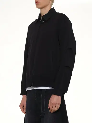 Sacai Weathercloth x Knit Blouson | Thumbnail 2 Sacai Weathercloth x Knit Blouson | Thumbnail 2