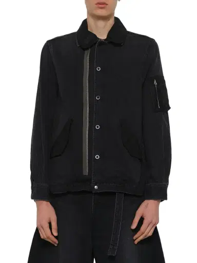 Sacai Denim x Nylon Twill Blouson | Thumbnail 1 Sacai Denim x Nylon Twill Blouson | Thumbnail 1