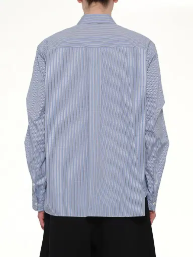 Sacai Poplin Shirt in Light Blue Stripe | Thumbnail 5 Sacai Poplin Shirt in Light Blue Stripe | Thumbnail 5