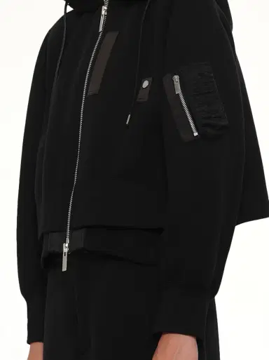 Sacai Sponge Sweat x Nylon Twill Small Hoodie | Thumbnail 6 Sacai Sponge Sweat x Nylon Twill Small Hoodie | Thumbnail 6