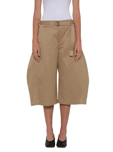 Sacai Cotton Chino Barrel Bermuda Shorts | Thumbnail 1 Sacai Cotton Chino Barrel Bermuda Shorts | Thumbnail 1
