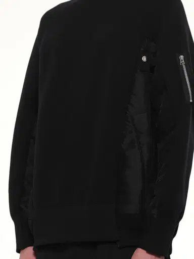 Sacai Sponge Sweat x Nylon Twill Pullover | Thumbnail 6 Sacai Sponge Sweat x Nylon Twill Pullover | Thumbnail 6