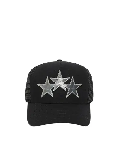 AMIRI 3 Star Metallic Trucker Hat | Thumbnail 1 AMIRI 3 Star Metallic Trucker Hat | Thumbnail 1