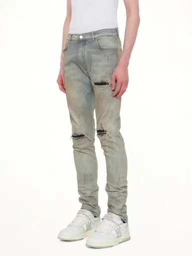 AMIRI Suede Mx1 Jeans in Perfect Antique Indigo Blue | Thumbnail 2 AMIRI Suede Mx1 Jeans in Perfect Antique Indigo Blue | Thumbnail 2