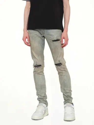 AMIRI Suede Mx1 Jeans in Perfect Antique Indigo Blue | Thumbnail 6 AMIRI Suede Mx1 Jeans in Perfect Antique Indigo Blue | Thumbnail 6