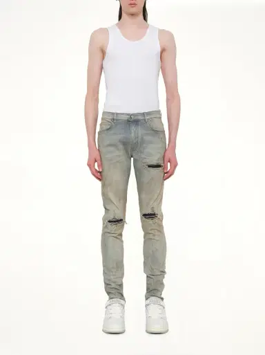 AMIRI Suede Mx1 Jeans in Perfect Antique Indigo Blue | Thumbnail 7 AMIRI Suede Mx1 Jeans in Perfect Antique Indigo Blue | Thumbnail 7