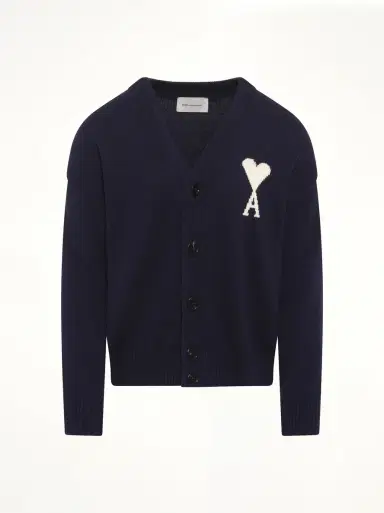 AMI PARIS Contrasted Adc Cardigan | Thumbnail 3 AMI PARIS Contrasted Adc Cardigan | Thumbnail 3