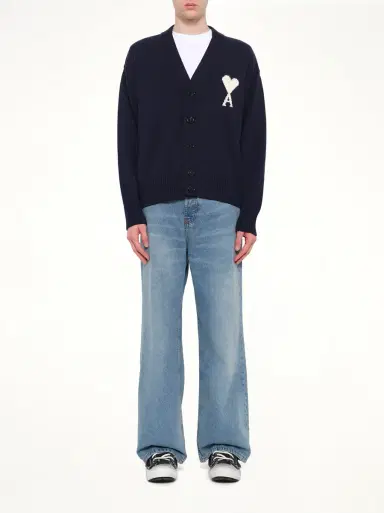 AMI PARIS Contrasted Adc Cardigan | Thumbnail 7 AMI PARIS Contrasted Adc Cardigan | Thumbnail 7