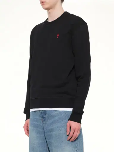 AMI PARIS Red Ami De Coeur Sweatshirt | Thumbnail 2 AMI PARIS Red Ami De Coeur Sweatshirt | Thumbnail 2