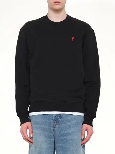 AMI PARIS Red Ami De Coeur Sweatshirt | Thumbnail 3 AMI PARIS Red Ami De Coeur Sweatshirt | Thumbnail 3