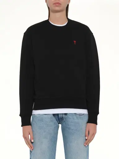 AMI PARIS Red Ami De Coeur Sweatshirt | Thumbnail 8 AMI PARIS Red Ami De Coeur Sweatshirt | Thumbnail 8