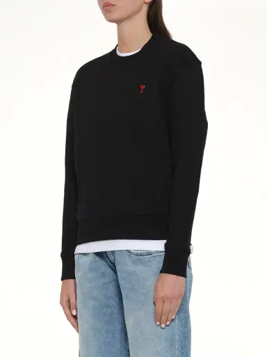 AMI PARIS Red Ami De Coeur Sweatshirt | Thumbnail 9 AMI PARIS Red Ami De Coeur Sweatshirt | Thumbnail 9