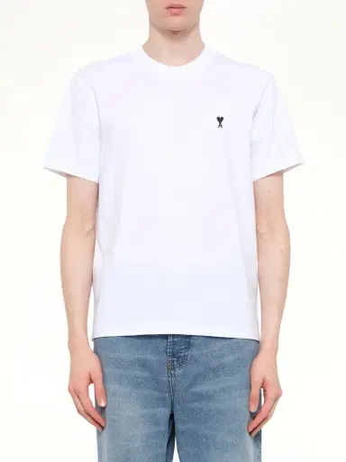 AMI PARIS Contrasted Adc T-shirt | Thumbnail 3 AMI PARIS Contrasted Adc T-shirt | Thumbnail 3