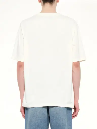 AMI PARIS Big Adc Embossed T-shirt in Cream White | Thumbnail 5 AMI PARIS Big Adc Embossed T-shirt in Cream White | Thumbnail 5